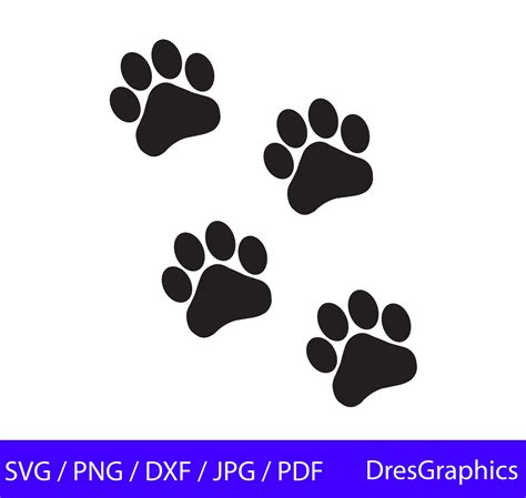 Unleash Your Creativity with Dog Prints Svg: The Ultimate Companion for Crafting and DIY Projects!