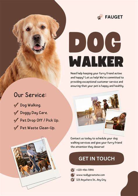 Dog Walking Flyers Templates Free - Great Research