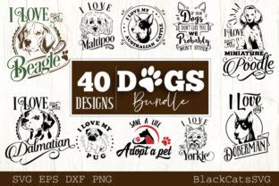 Download Dogs Bundle 40 Designs Silhouette