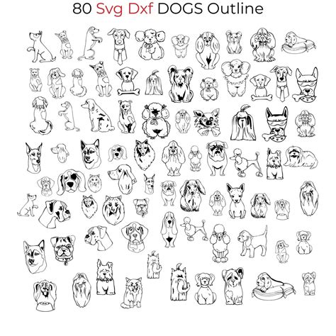 Download Dogs Clipart Creativefabrica DXF Files