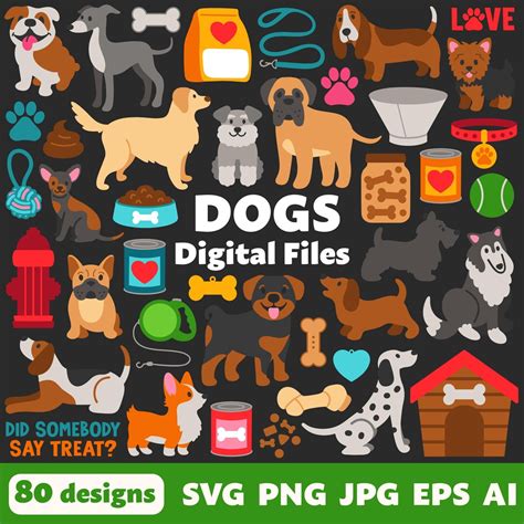 Download Dogs Clipart Cut Files