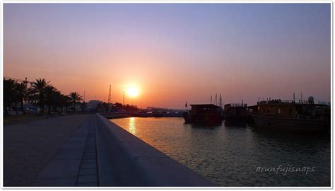 Doha Corniche at sunset