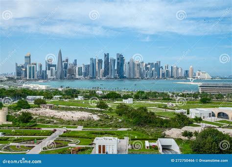 Doha Corniche skyline view