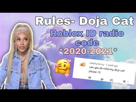 Doja Cat - Rules Roblox ID | Roblox, Roblox codes, Music radio