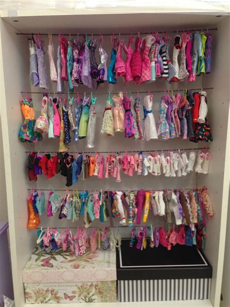 Barbie closet/clothes storage Doll storage, Diy barbie clothes, Doll clothes storage ideas