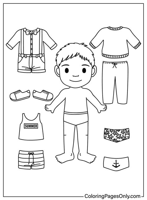 Doll Coloring Page