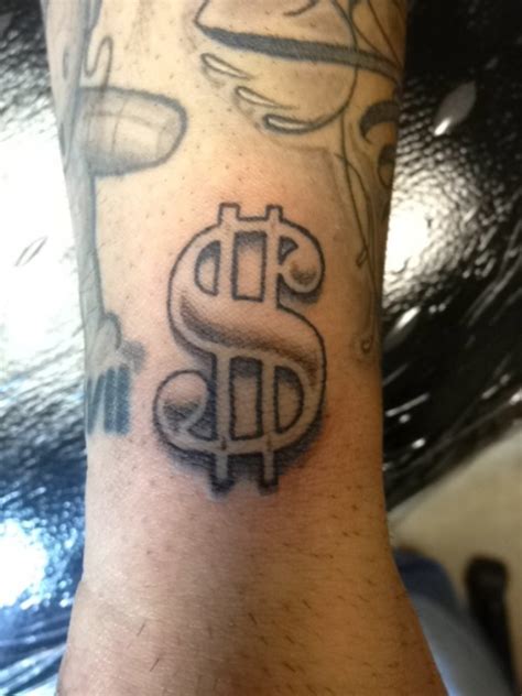 Dollar Symbol Tattoo