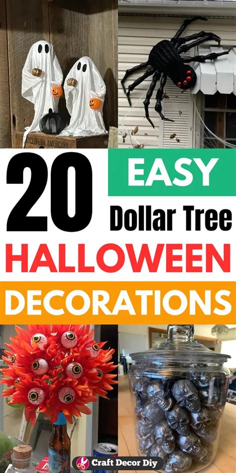 DIY Halloween Decorations from Dollar Tree