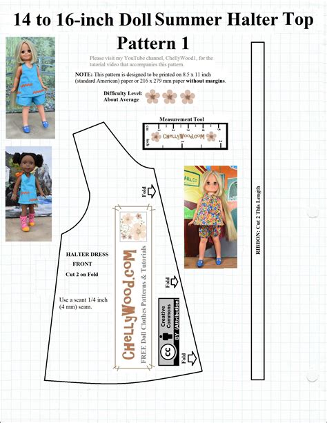 Dolls Dress Patterns Printable