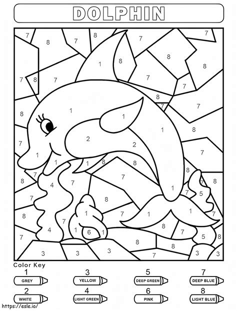 Dolphin Color By Number