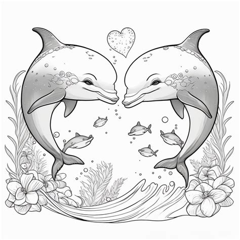 Dolphin Color Pages Free