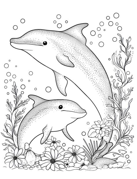 Dolphin Coloring Pages