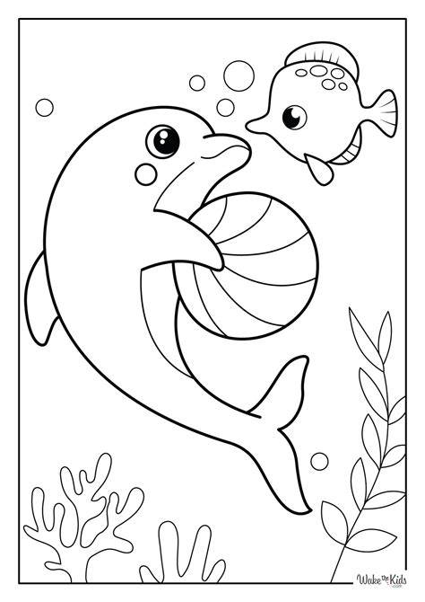 Dolphin Coloring Pages Free