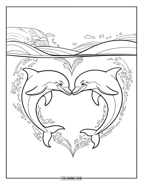 Dolphin Colouring Pages For Adults