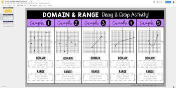 Domain And Range Drag And Drop Activity Answer Key