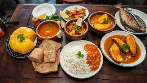Dominican Food spread