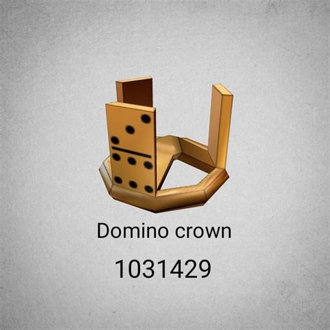 Domino Crown - Roblox ID