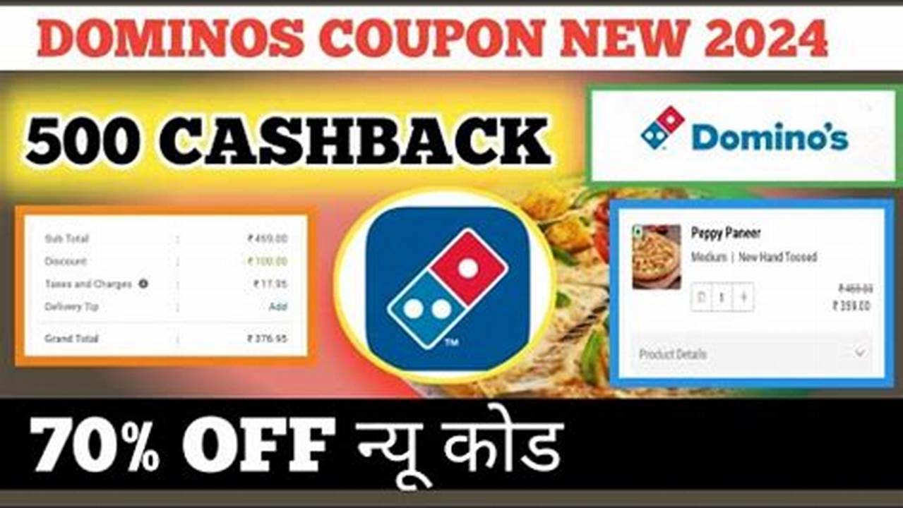 Dominos Coupon Code For Jan 2024