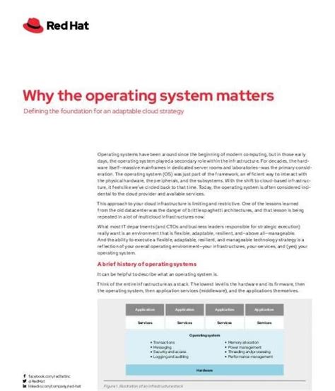 Don’t Forget About the Operating System