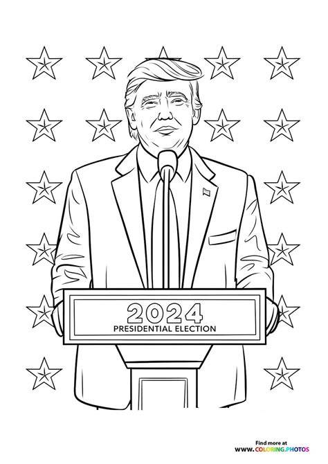 Donald Trump Coloring Page