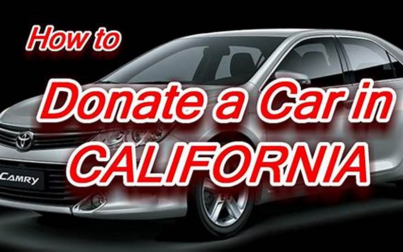 Donate My Car California