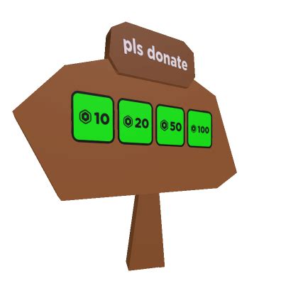 Donate Me Sign! - Roblox