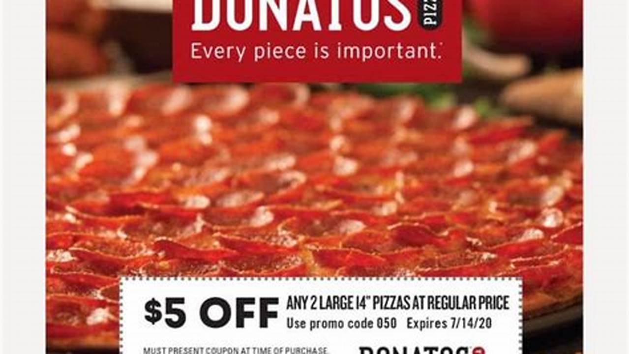 Donatos Promo Code 2025