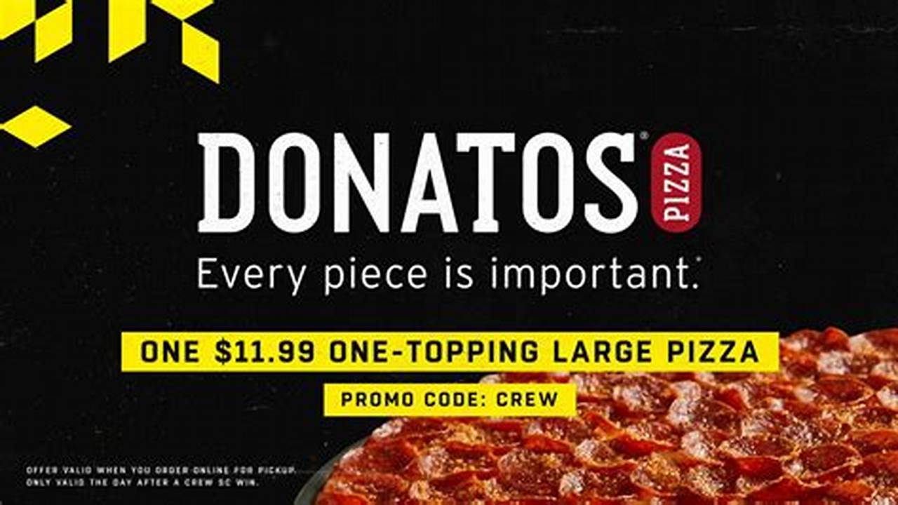 Donatos Promo Code August 2025