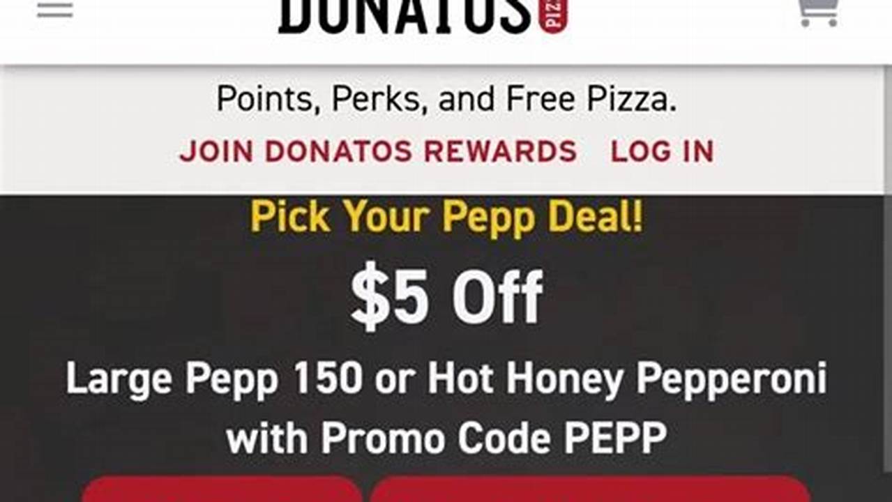 Donatos Promo Code July 2024