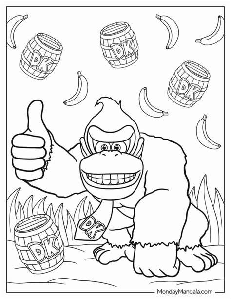 Donkey Kong Coloring Pages