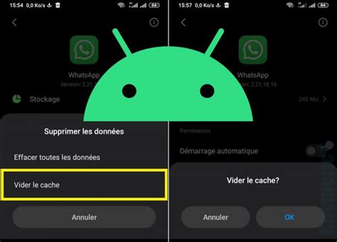Données en cache Android