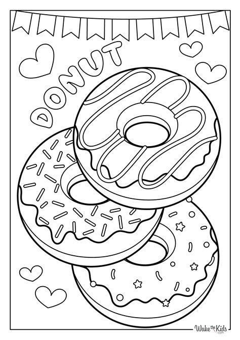 Donuts Coloring Pages