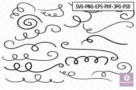Download Doodle Strings Set Two For Silhouette