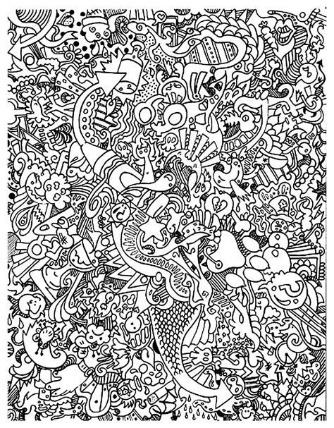 Doodling Coloring Pages