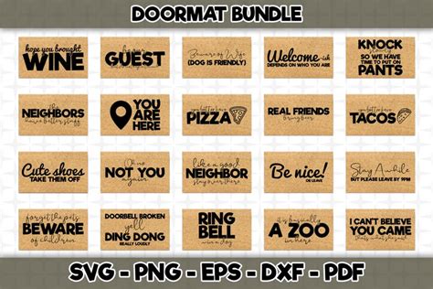 Download Doormat Bundle SVG - 20 Designs Included Cut Images