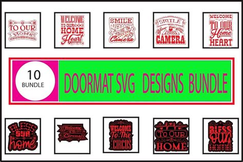 Download Doormat Bundle SVG - 20 Designs Included Files Free PSD Mockups