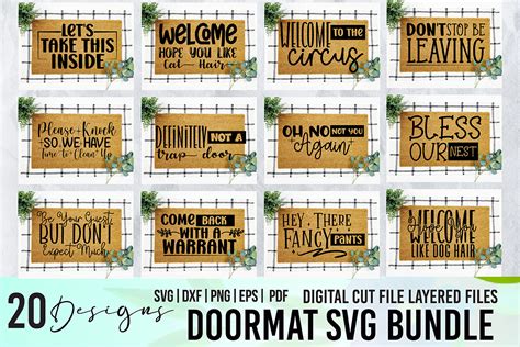 Download Doormat Bundle Silhouette