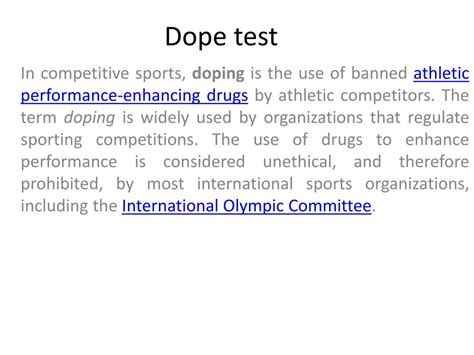 Dope Test Pdf