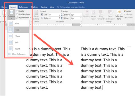 Dos Columnas En Word Manejo de columnas en Word - YouTube