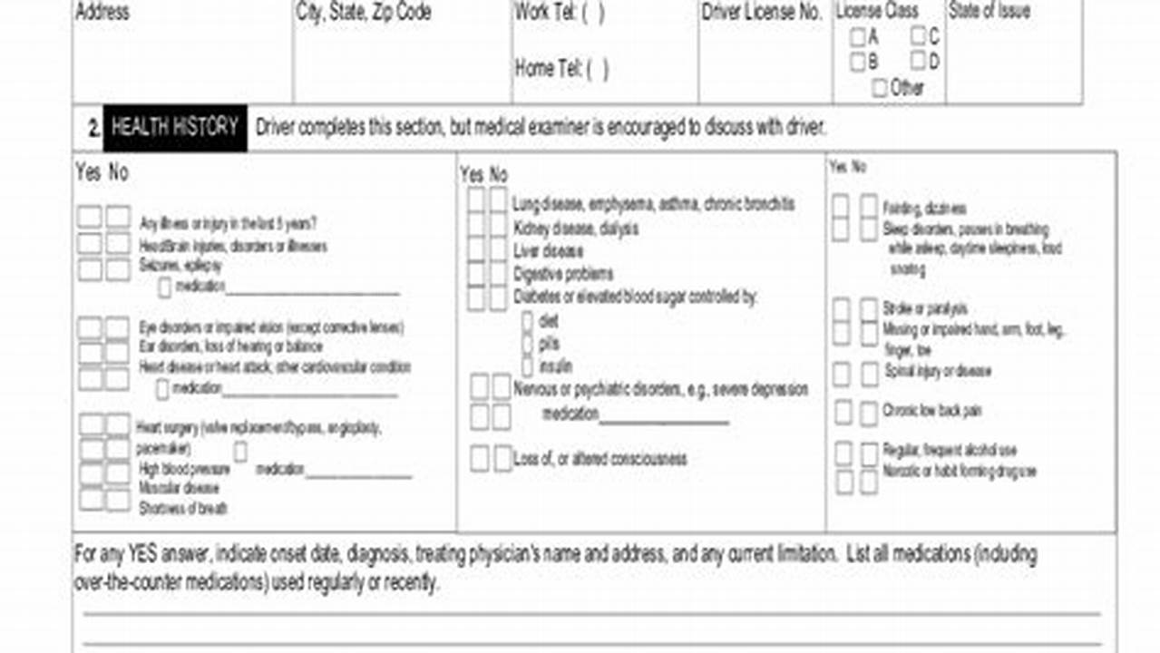 Dot Physical Form 2024 Pdf