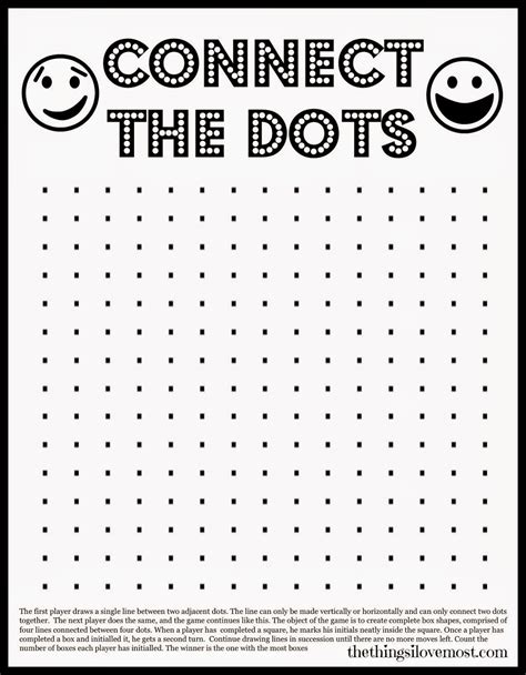 Dots Printable Game