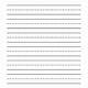 Dotted Line Writing Paper Printable