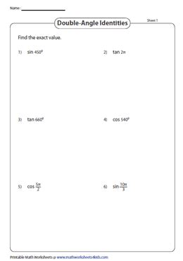 Double Angle Formulas YouTube