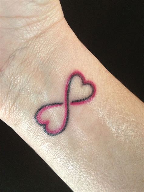 My Double heart infinity ♡ Remembrance tattoos, Couple