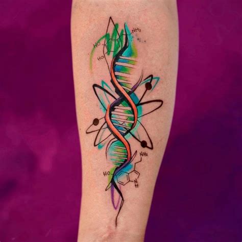 Double Helix Branches Arm Tattoo Amazing Tattoo Ideas