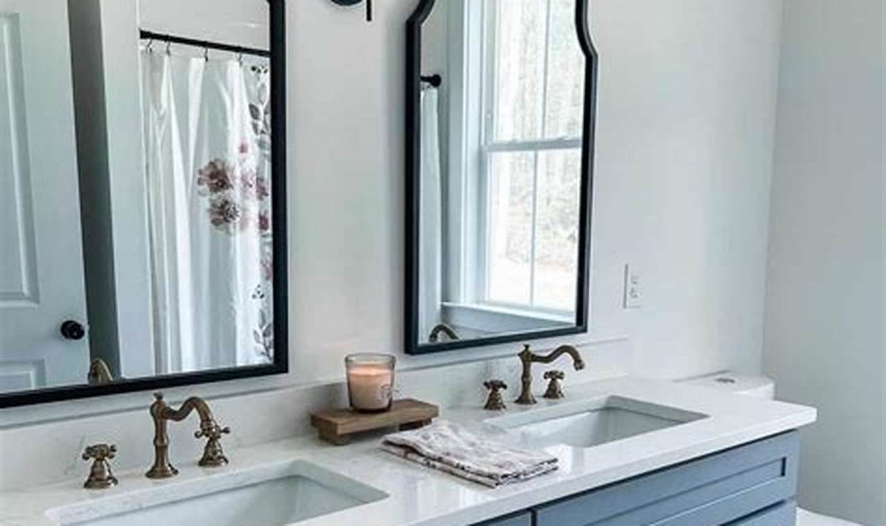 Double Vanity Mirrors For Bathroom