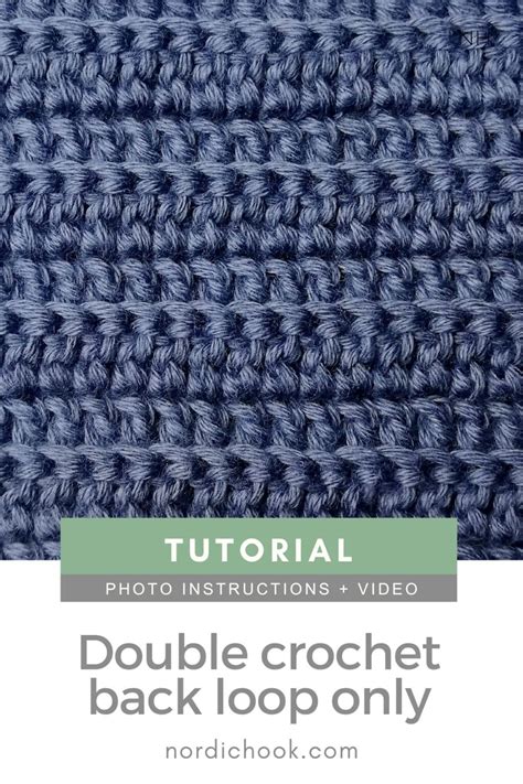 Double Crochet Back Loop