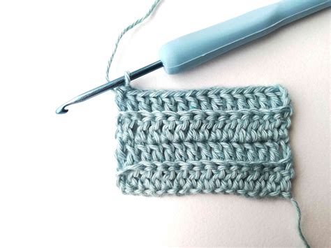 Double Crochet Back Loop Only