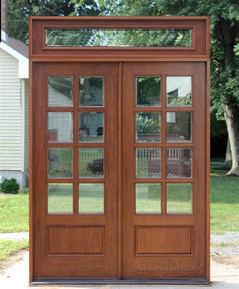 Double Front Door With Transom