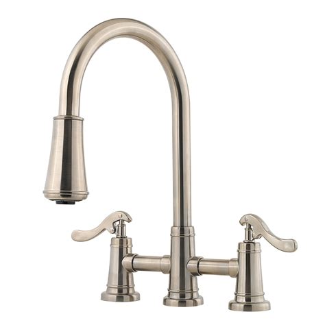 Delta Lewiston 21902LF Double Handle Kitchen Faucet with Side Spray at Hayneedle